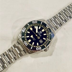 * SOLD* Deep Blue Ocean Diver 500 SWISS Auto Black/Yellow 45mm LIMITED EDT Diver
